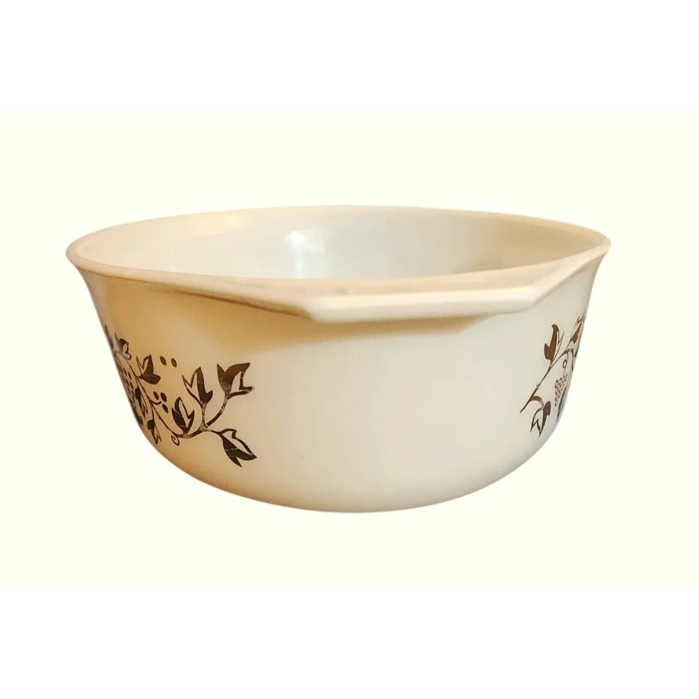 Vintage 1959 Pyrex Golden Grapes 2 1/2 Qt  Oval Casserole Dish  #045